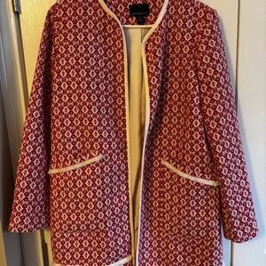 Cynthia Rowley Textured Jacket with Fringe